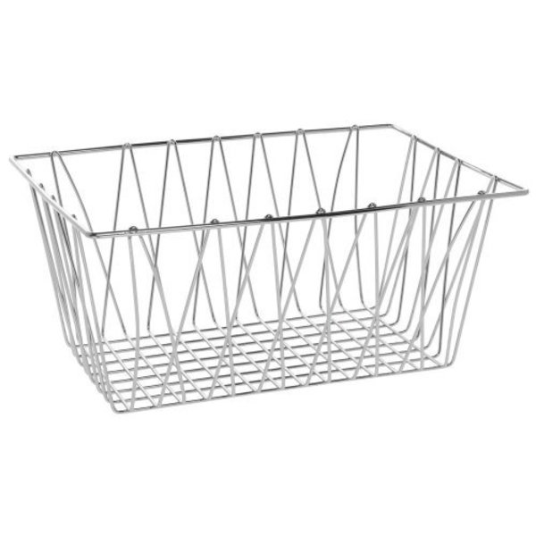 Commercial 18 in x 12 in x 8 in Chrome Plated Wire Basket 79709